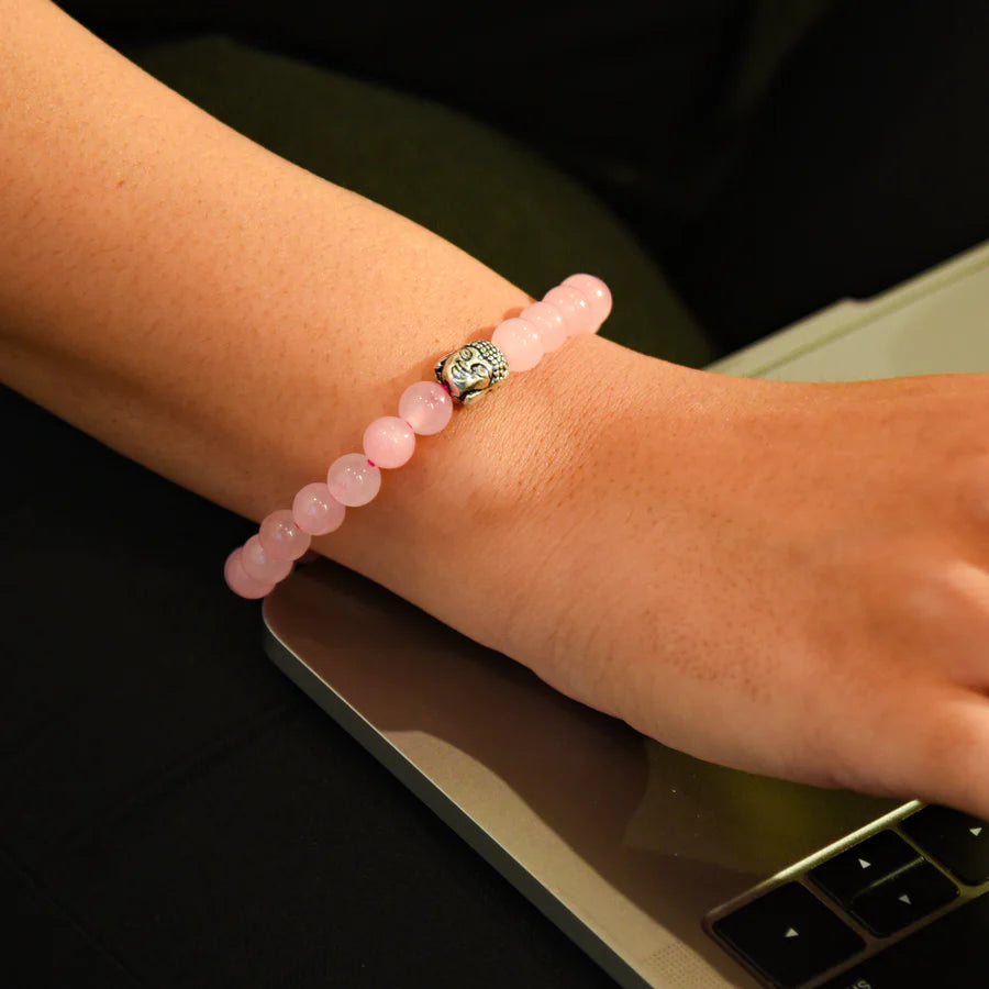 Rose Quartz Bracelet / Love Magnet Bracelet - Abhimantrit & Certified