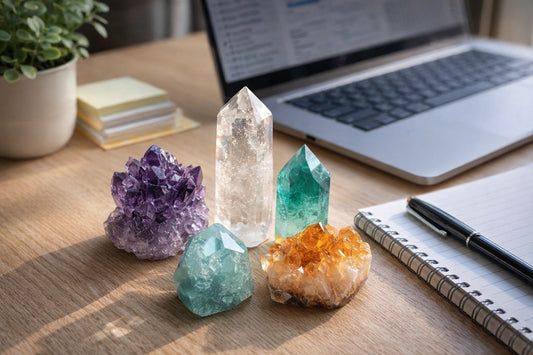 Some tips and expert advice by the Astrologer on what will be the Best Crystals for Your Work Desk to Boost Focus and Success