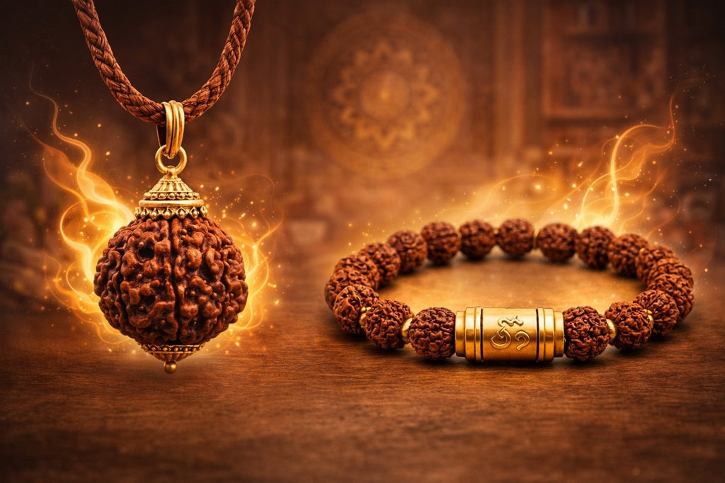 A Comaprison on who will get the best result - Rudraksha Pendant vs. Bracelet: Which Is Best for Your Energy?